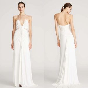 NWT Halston x Netflix Grace Ruched Evening Gown.